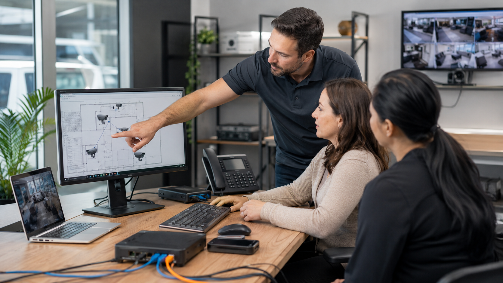 Small business office technology planning session